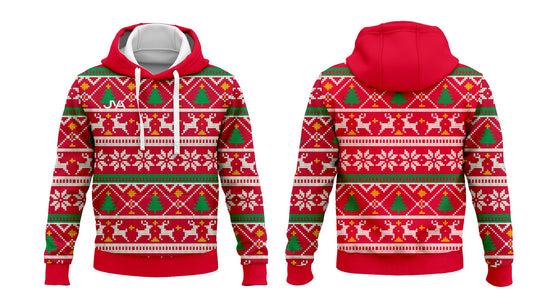 JVA Holiday Red sweater Hoodie design