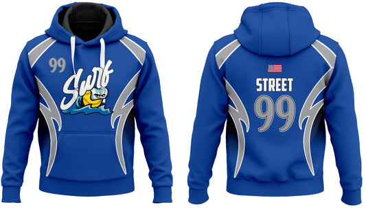 Toms River Surf Hoodie Blue/Grey