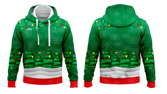 JVA Holiday Scenery Hoodie in Green