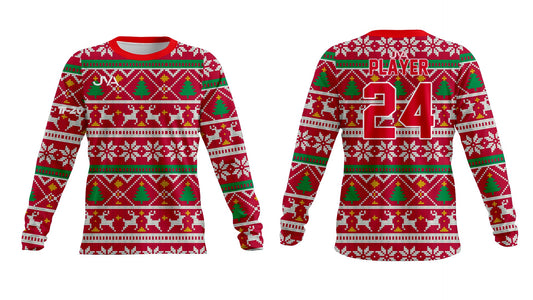 JVA Holiday long sleeve Jersey in sweater design