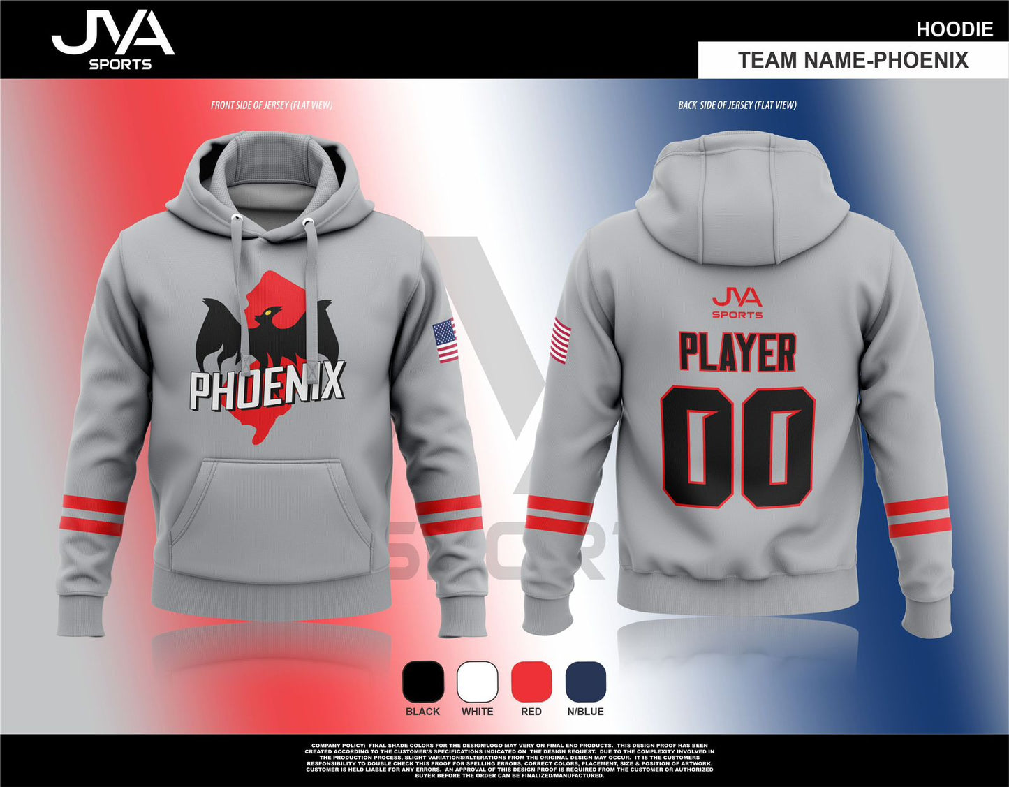 NJ Phoenix Hoodies