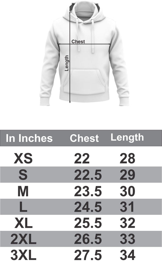 Product Sizing Adult Hoodie