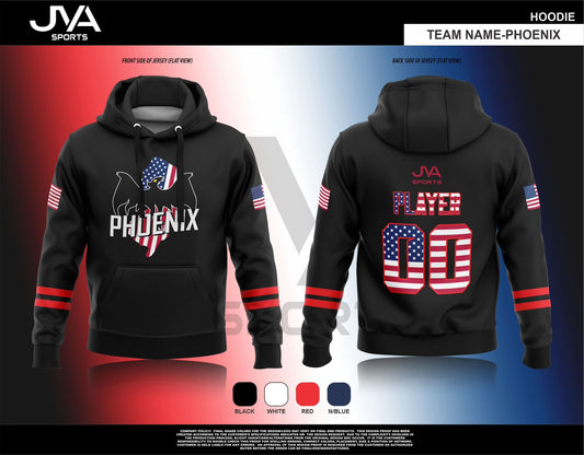 NJ Phoenix Patriotic Hoodie