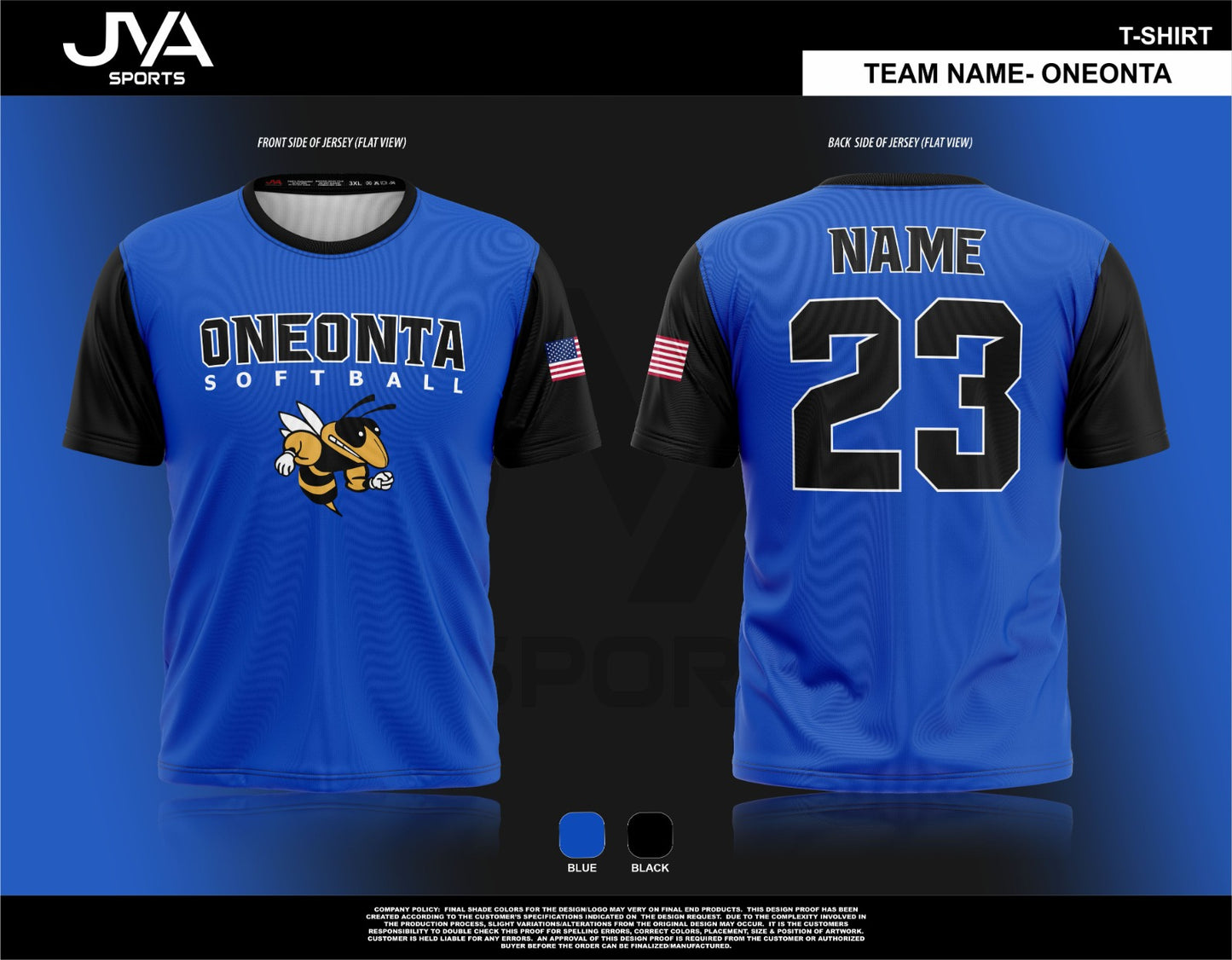 Oneonta High School Short Sleeve Jersey