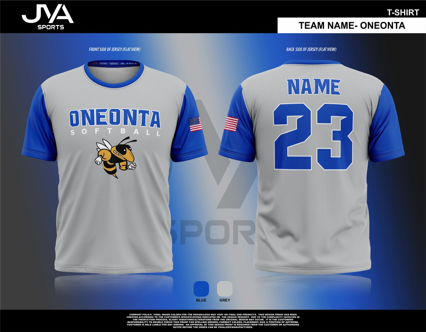 Oneonta High School Short Sleeve Jersey